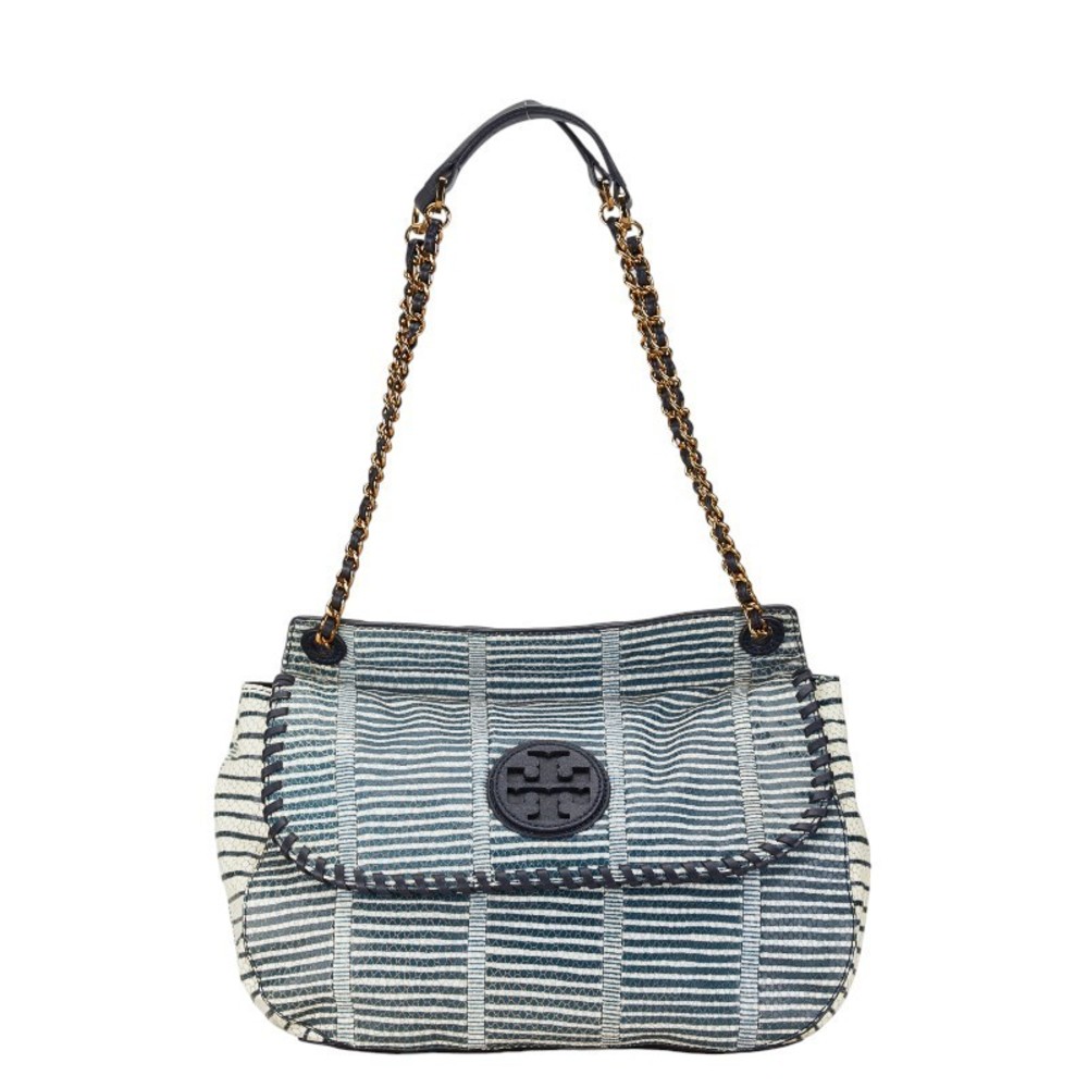 Other Tory Burch Python Embossed Leather Chain Shoulder Bag Leather Shoulder Bag